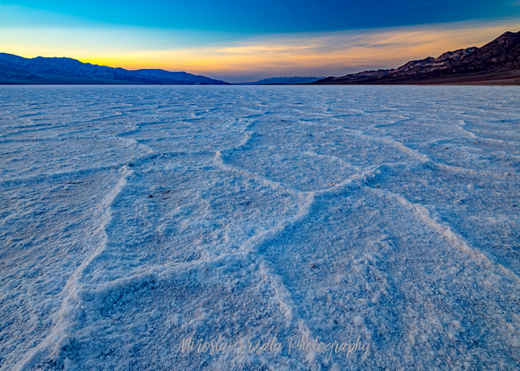 Sunset on the Badwater Basin